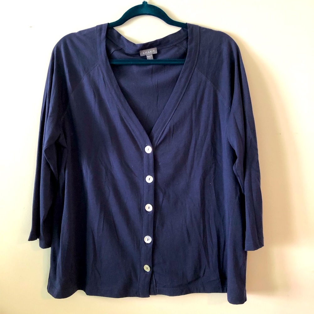 LILLA P button down cardigan sweater
